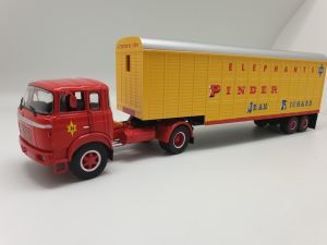 ODE072 - BERLIET TR 12 4x2 mit Anhänger für Elephant 2 Axles PINDER 1976