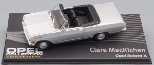 MAGOPE122 - OPEL Rekord Ein graues offenes Cabrio von Designerin Clare Mackichan