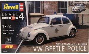 REV07666 - VOLKSWAGEN Beetle Polizei von Belgien oder den Niederlanden Modell zum Zusammenbauen und Bemalen