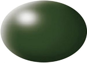 REV36363 - Satinierte dunkelgrüne Acrylfarbe 18 ml Topf