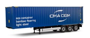 SOL2400507 - 3-Achs-Containeranhänger und CMA CGM Container