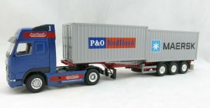 CON46124 - VOLVO FH 16 4x2 NOOTEBOOM Mit 3-Achs-Containeranhänger und 20-Fuß-Container P&O & MAERSK