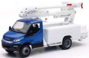 NEW15873C - Blauer IVECO Daily LKW mit Korb