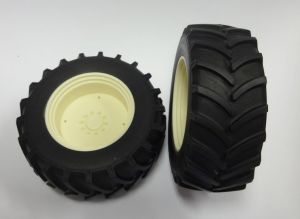 ART04272B - 2x Traktor Hinterrad weiß 61mm