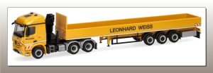 HER953719 - MERCEDES BENZ Arocs 6x4 mit 3-Achs-Anhänger LEONHARD WEISS