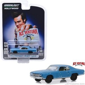 GREEN44850-F - CHEVROLET Monte Carlo von 1972 - Ace Ventura Pet Detective von 1994 - Hollywood-Serie 25 blau