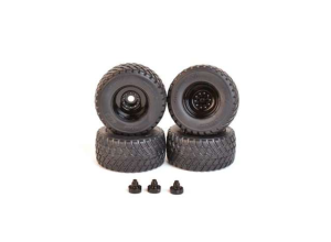 AT3200117 - 4er-Set Reifen Felgen schwarz BKT Ridemax FL-693M 710 50R30.5