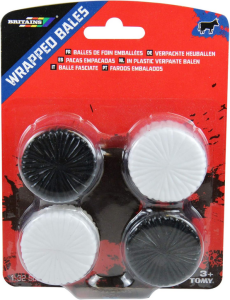 BRI43142A2 - 4er-Set Heuballen, weiß und schwarz verpackt