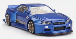 MGTKHMG158 - NISSAN Skyline GT-R R34 Kaido Works Shinjuku V2 1999 blau