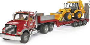 BRU2813 - MACK Maschinenträger mit Baggerlader.1/16