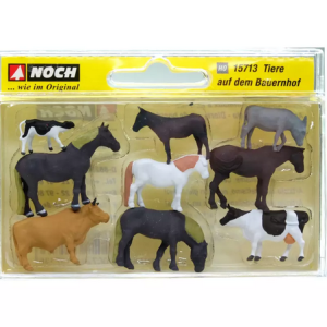 NOC15713 - Lot von 6 Pferden und 3 Kühen