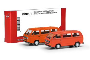 HER013093-006 - VOLKSWAGEN T3 Bus orange - 2 Teile zum Zusammenbauen