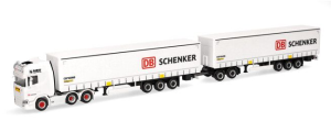 HER319720 - SCANIA CR 20 HD 6x4 mit Kastenaufbau, Dolly und 3-Achs-Anhänger DB SCHENKER