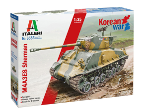 ITA6586 - M4A3E8 Sherman Koreakriegspanzer zum Zusammenbauen und Lackieren