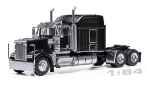 IXO64TR014B - KENWORTH W900 Sleeper Cab 6x4 1990 Schwarz