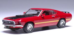 IXO-U43RDC003 - 1969 Ford Mustang Mach 1 Rot – Calypso Coral – USA Edition