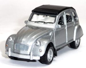 WEL2CVSANSBOITEA - CITROEN 2CV graues Reibungsmodell ohne Karton verkauft