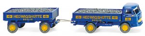 WIK043402 - MERCEDES LP321 Pritsche mit Anhänger 2 Achsen HEDWIGSHUTTE
