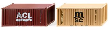 WIK001826 - 2 20-Fuß-Container - ACL und MSC