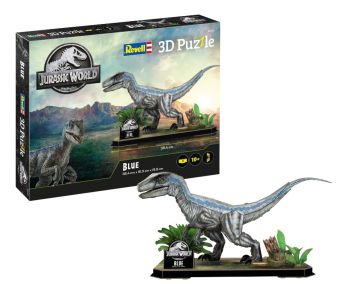 REV00247 - 57-teiliges 3D-Puzzle – JURASSIC WORLD – Blau