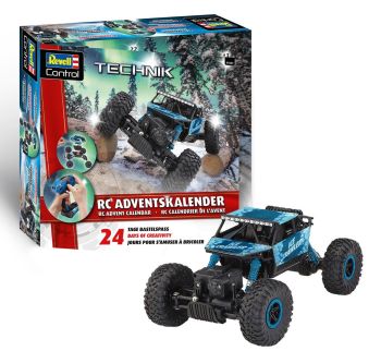 REV01061 - Funkgesteuerter Adventskalender: Crawler, blau 2025 zum Zusammenbauen