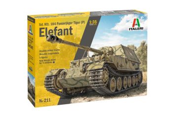 ITA0211 - Panzer Sd.Kfz. 184 Pz. Jager Elefant zum Zusammenbauen und Bemalen