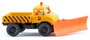WIK037110 - UNIMOG U 406 mit Schneepflug - PTT
