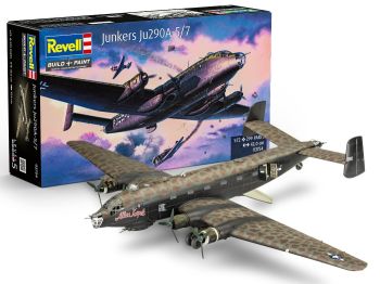 REV03754 - JUNKERS Ju290A-5/7 Seeadler Militärflugzeug zum Zusammenbauen und Lackieren