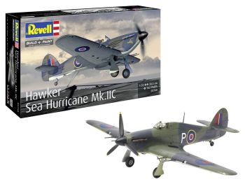 REV03768 - Militärflugzeug HAWKER Sea Hurricane Mk.IIC – zum Zusammenbauen und Bemalen