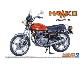 AOS06304 - HONDA CB400T Hawk-II 1978 Rot zu montieren und zu lackieren