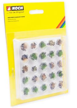 NOC06921 - 25 Grasbüschel 6 mm - Steinig