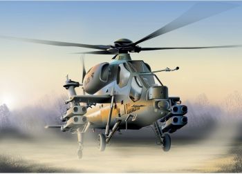 ITA0006 - A-129 Mangusta Hubschrauber zum Zusammenbauen und Lackieren