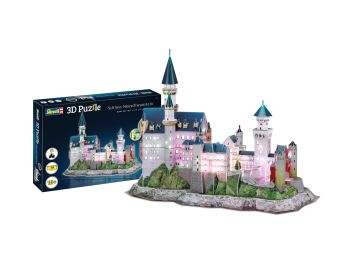 REV00151 - 3D Puzzle 148 Teile Schloss Neuschwanstein – Led Edition
