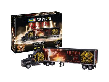 REV00230 - QUEEN Tour Truck 128-teiliges 3D-Puzzle – 50. Jahrestag