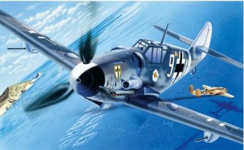 ITA0063 - BF-109 G-6 Flugzeug zum Zusammenbauen und Lackieren