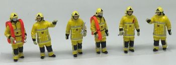 ALERTE0098 - 6 Feuerwehrmänner Stadtfeuer gelber Anzug