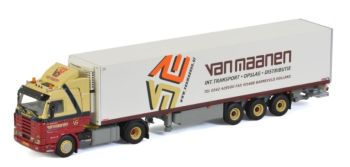 WSI01-3484 - SCANIA R143 4x2 mit Kühlanhänger 3 Achsen VAN MAANEN
