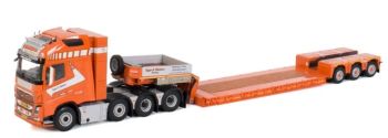WSI01-3560 - VOLVO FH4 Gl. XL 8x4 mit NOOTEBOOM 3 Achsen TAGE E. NIELSEN Tieflader