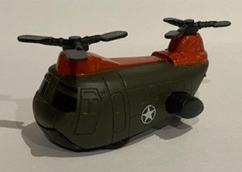 NEW01277E - Friction Khaki und Orange Helikopter