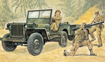 ITA0314 - JEEP Willys zum Zusammenbauen und Lackieren