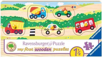 RAV03236 - Meine ersten Holzpuzzles - Fahrzeuge 5 Teile