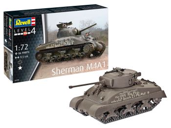 REV03290 - SHERMAN M4A1 Tank zum Zusammenbauen und Lackieren