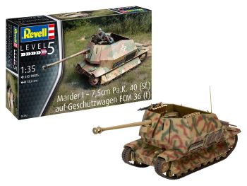 REV03292 - Char Marder I on FCM 36 base zum Zusammenbauen und Bemalen