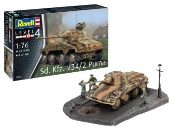 REV03298 - Diorama-Set - SD.KFZ. 234/2 PUMA zum Zusammenbauen und Lackieren