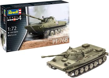 REV03314 - PT-76B Tank zum Zusammenbauen und Lackieren