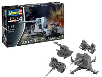 REV03325 - 8;8 cm Flak 37 + Sd.Anh.202 zum Zusammenbauen und Bemalen