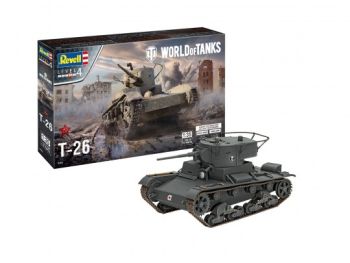 REV03505 - Panzer T-26 WORLD OF TANKS zum Zusammenbauen und Lackieren