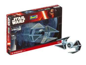 REV03603 - TIE Interceptor-Modellbausatz STAR WARS zum Zusammenbauen und Bemalen