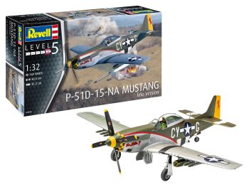 REV03838 - Flugzeug P-51D Mustang (späte Version) zum Zusammenbauen und Lackieren