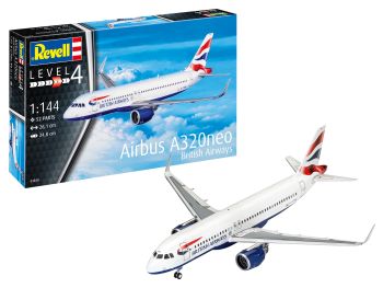 REV63840 - Modellbausatz AIRBUS A320 Neo British Airways zum Zusammenbauen mit Bemalung